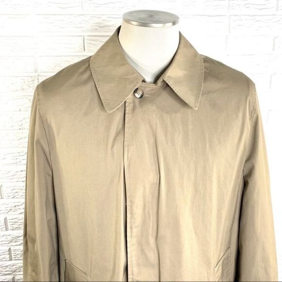 Vintage Mens Sterlingwear of Boston Khaki Overcoat Size 42 - Picture 2 of 7